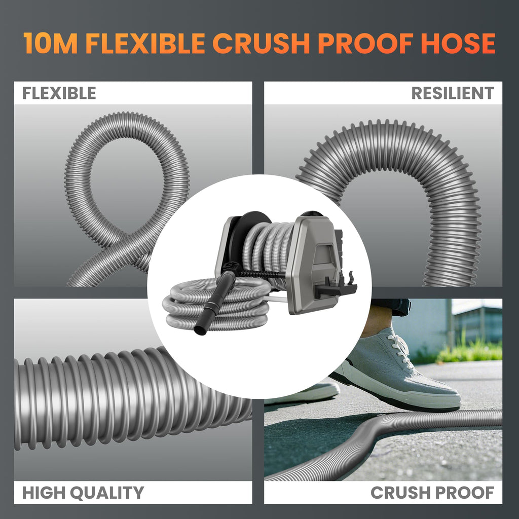 Retractable Vacuum Extension Hose Reel–10m–32mm