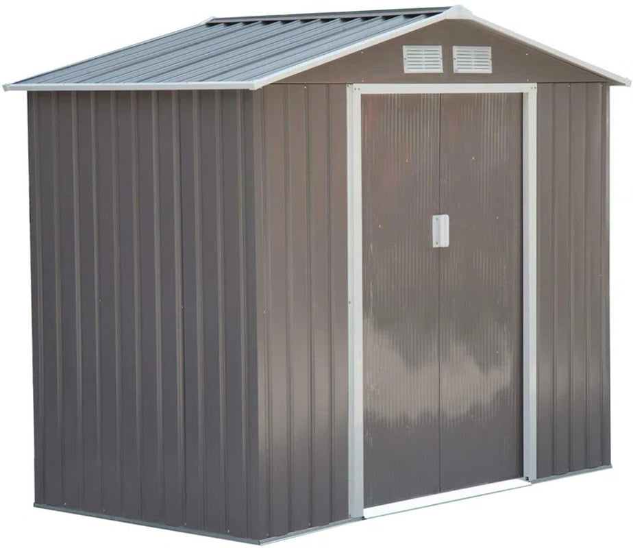 7 Ft. W X 4 Ft. D Metal Apex Garden Shed