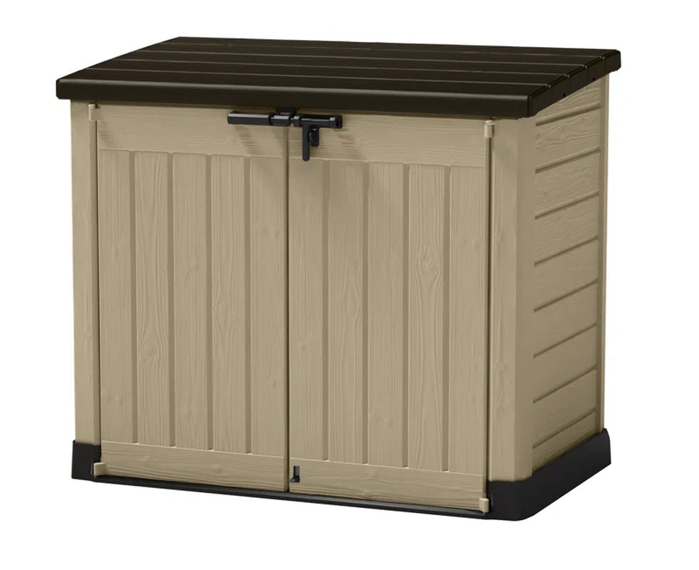1200L Storage Shed - Beige / Brown