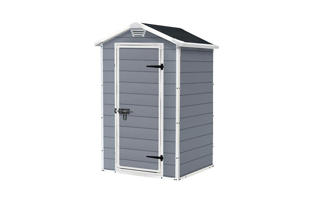 4x3ft Outdoor Garden Storage Shed with Weatherproof Design & Ventilation