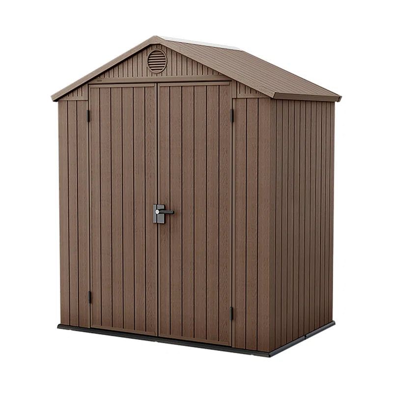 6 Ft. W X 4 Ft. D Double Door Apex Outdoor Garden Shed