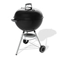 57cm Charcoal Kettle BBQ Grill with Lid Thermometer & One-Touch Cleaning System