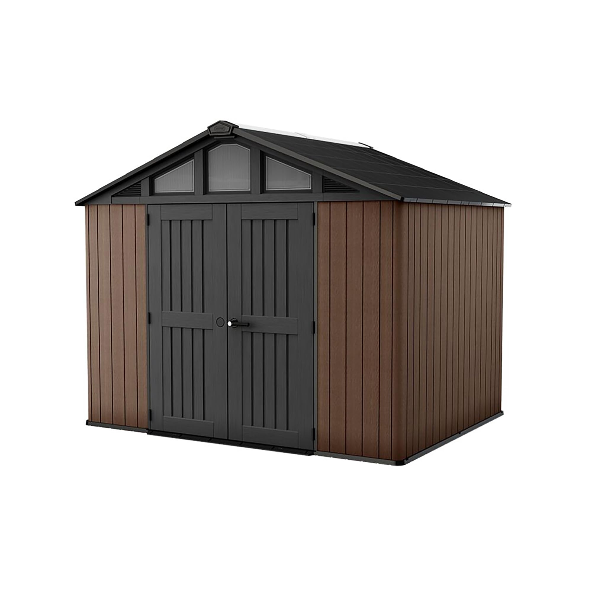 10x8ft Heavy Duty Outdoor Garden Storage Shed with Wide Doors & Ventilation