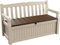 265L Outdoor Storage Bench with Hidden Storage & Weatherproof Design