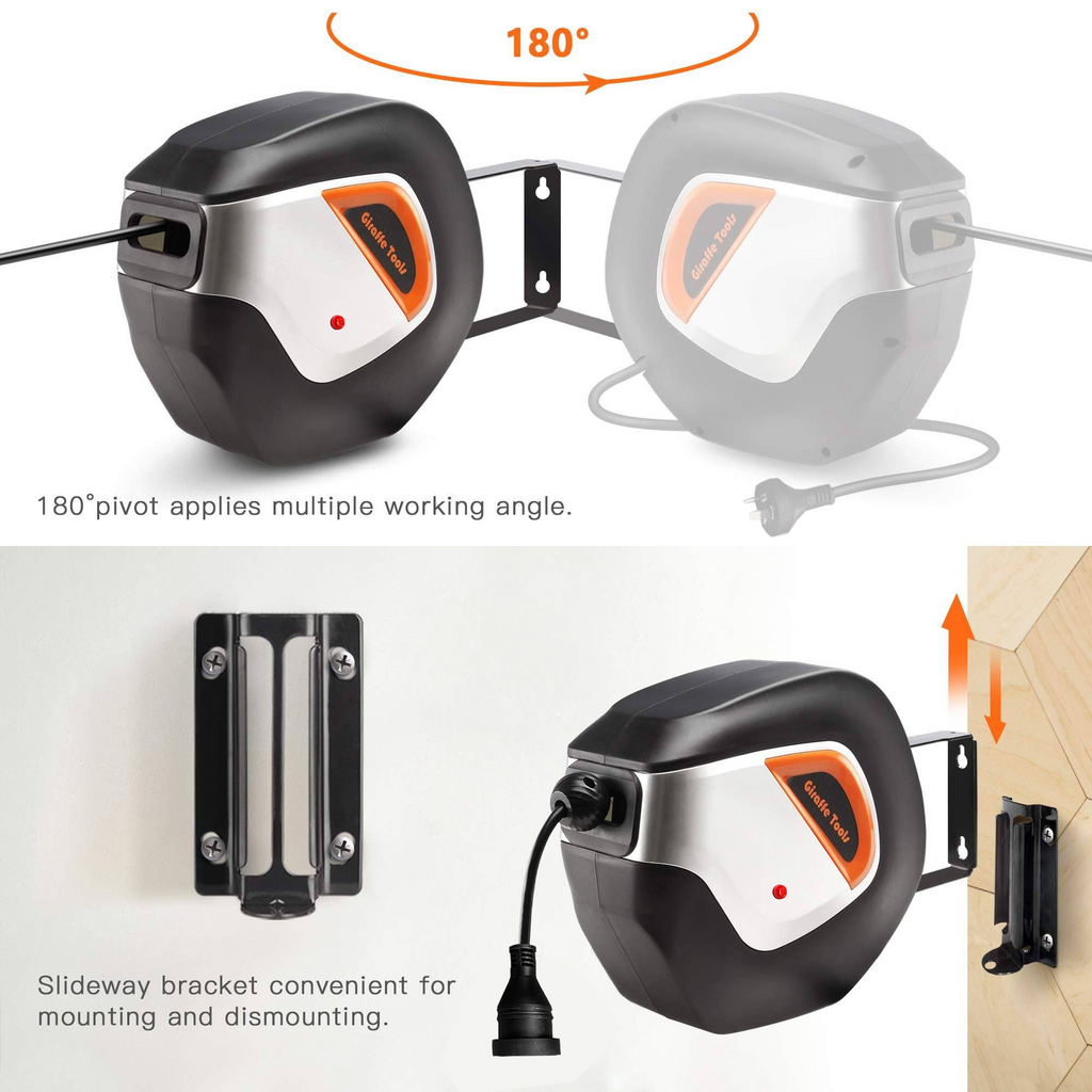 Retractable Extension Cord Reel-15m