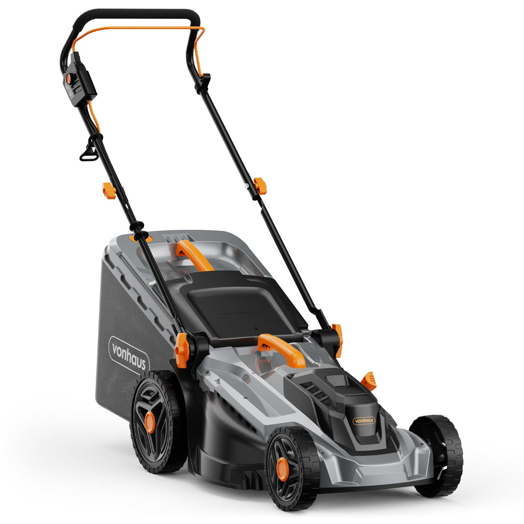 1600W Electric Lawn Mower with 42L Collection Bag & Adjustable Cutting Heights