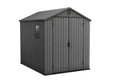 6x8ft Outdoor Garden Storage Shed with Double Doors, Window & Ventilation