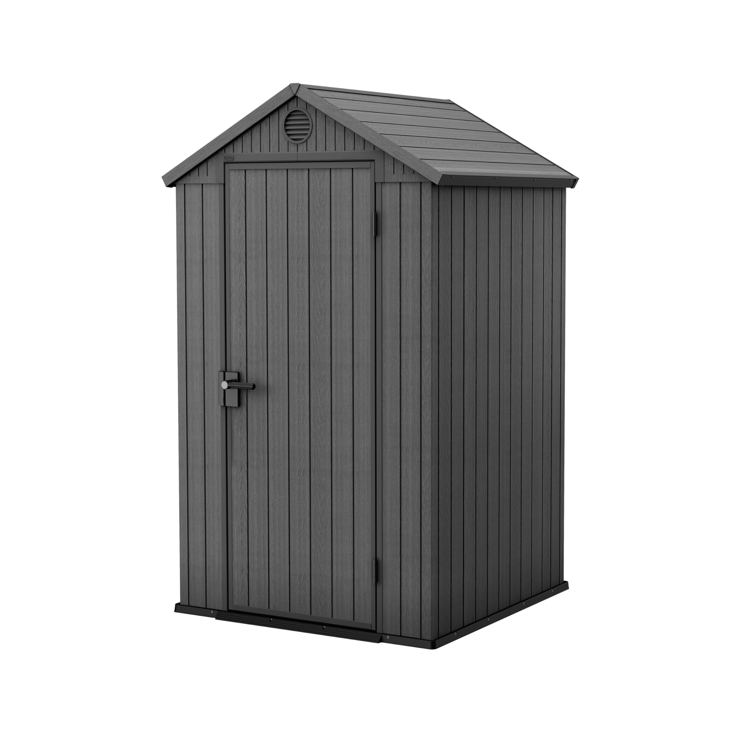 4x4ft Outdoor Garden Storage Shed with Window, Ventilation & Weatherproof Design