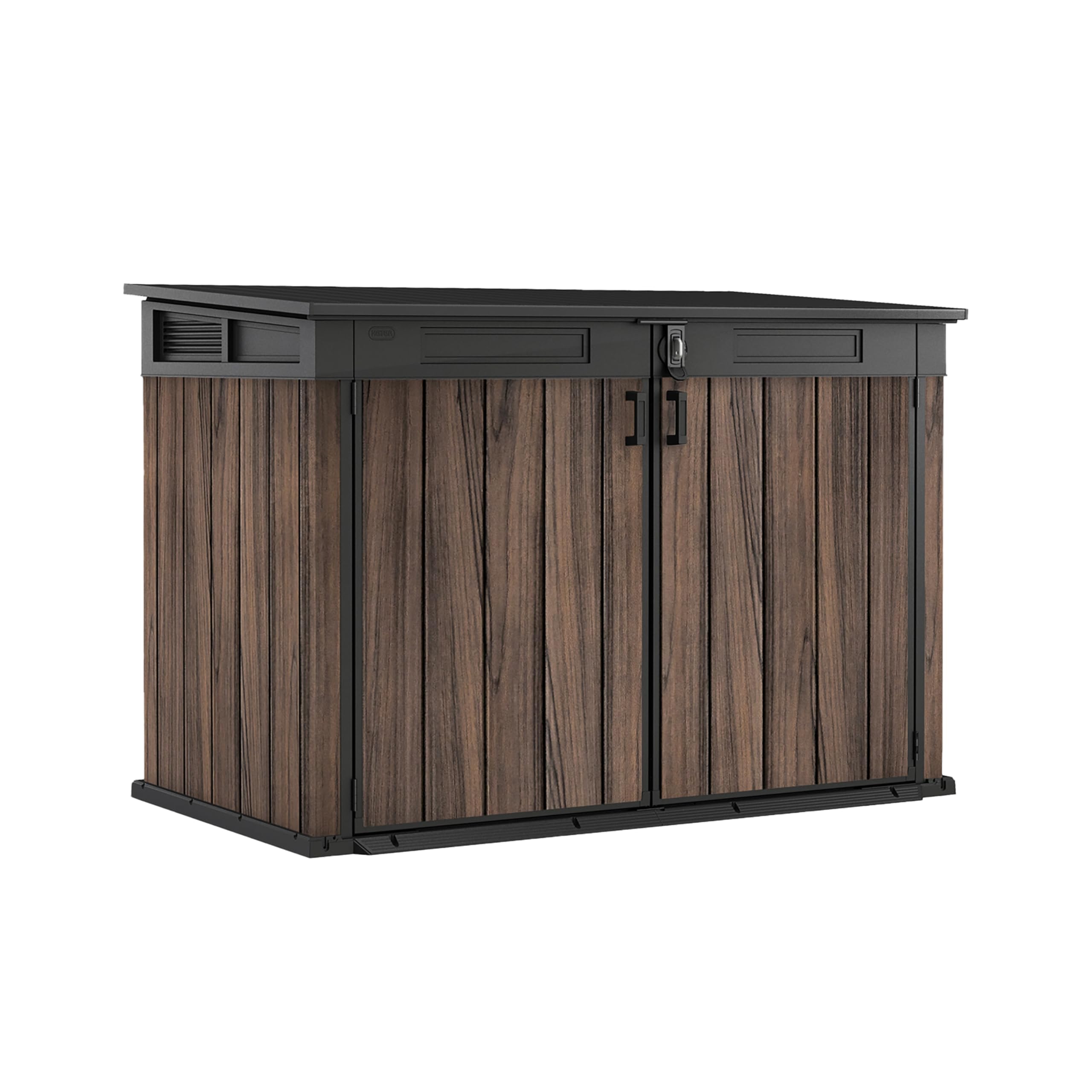 2020L Large Outdoor Storage Shed with Lockable Doors & Easy Access Lid