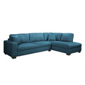 Large Corner Sofa, Left or Right Hand Corner Sofa, Couch in Upholstered Teddy Jumbo Cord or Chenille Fabric, L Shaped Sofas with Optional Footstool (Sage Green Chenille, Left Hand Facing)