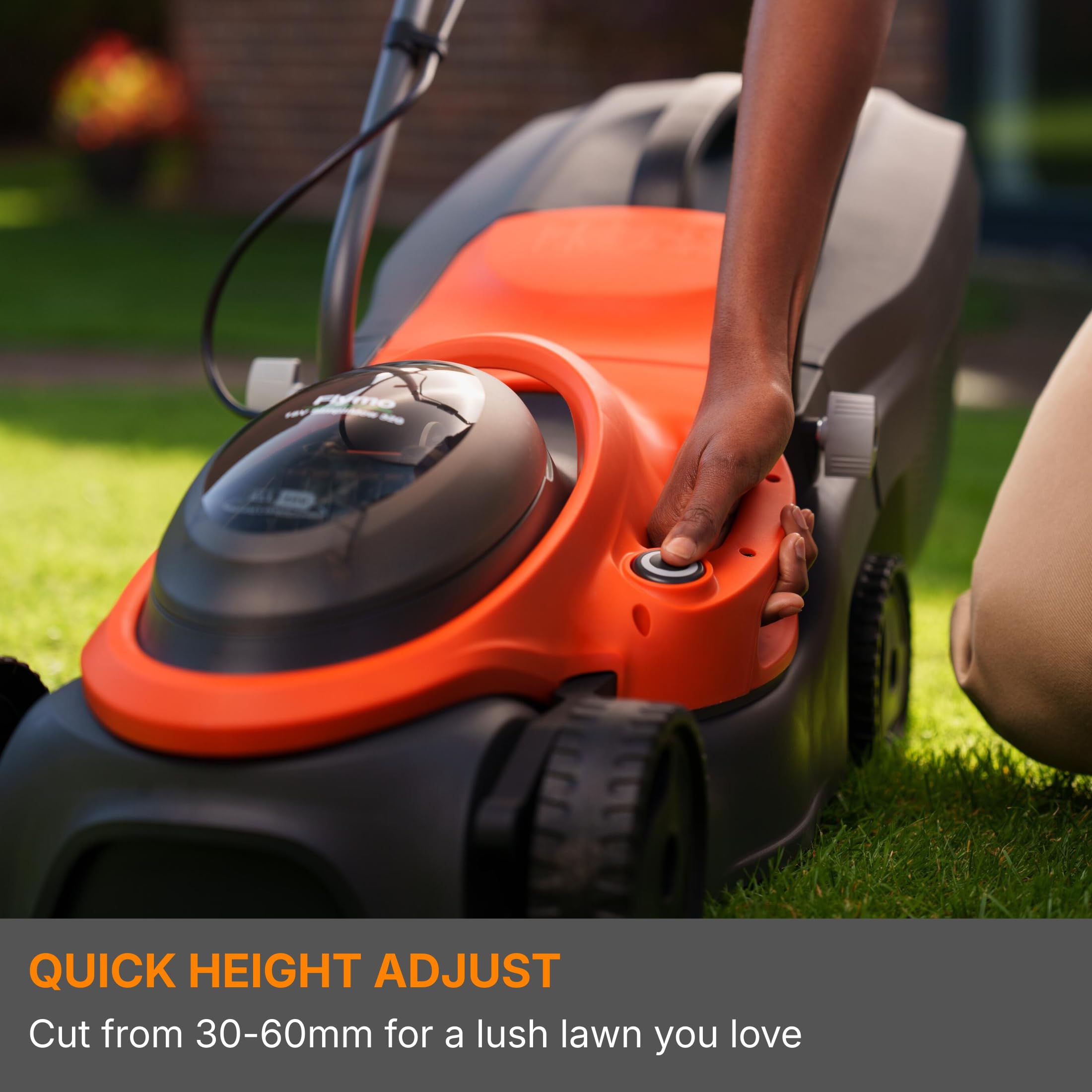 18V Cordless Lawn Mower with Battery, Charger & 30L Grass Collection Box