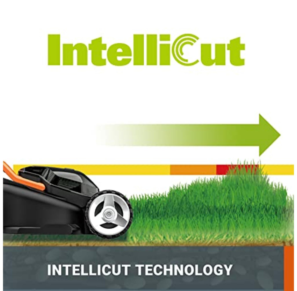 40V Cordless Lawn Mower with Batteries, Charger & Cut-to-Edge Design