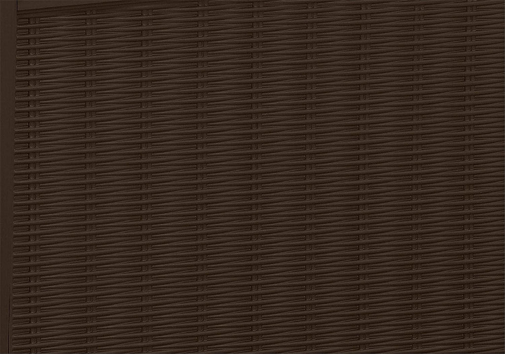 416L Outdoor Garden Storage Box with Lockable Lid & Rattan Effect Design