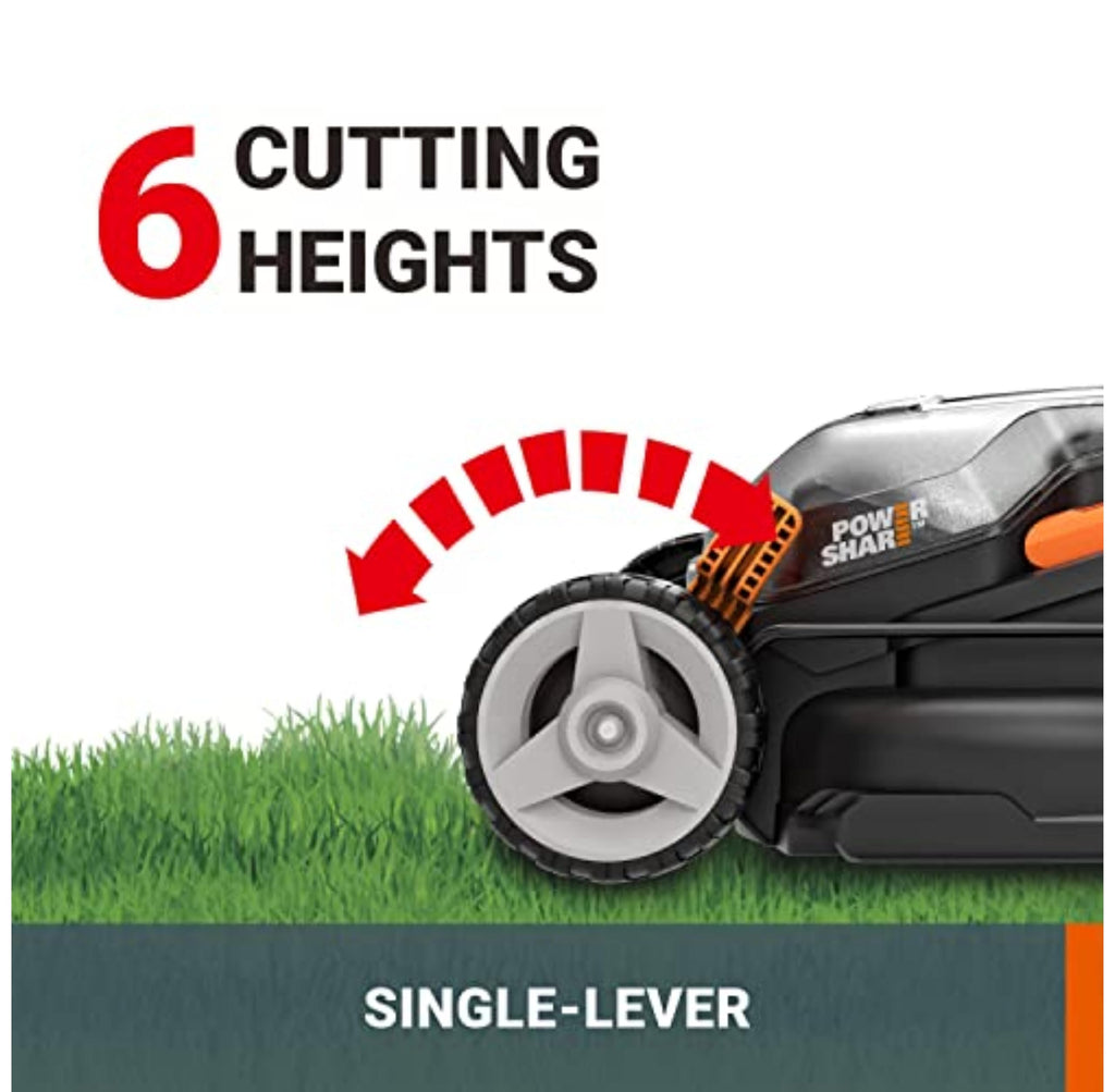 40V Cordless Lawn Mower with Batteries, Charger & Cut-to-Edge Design