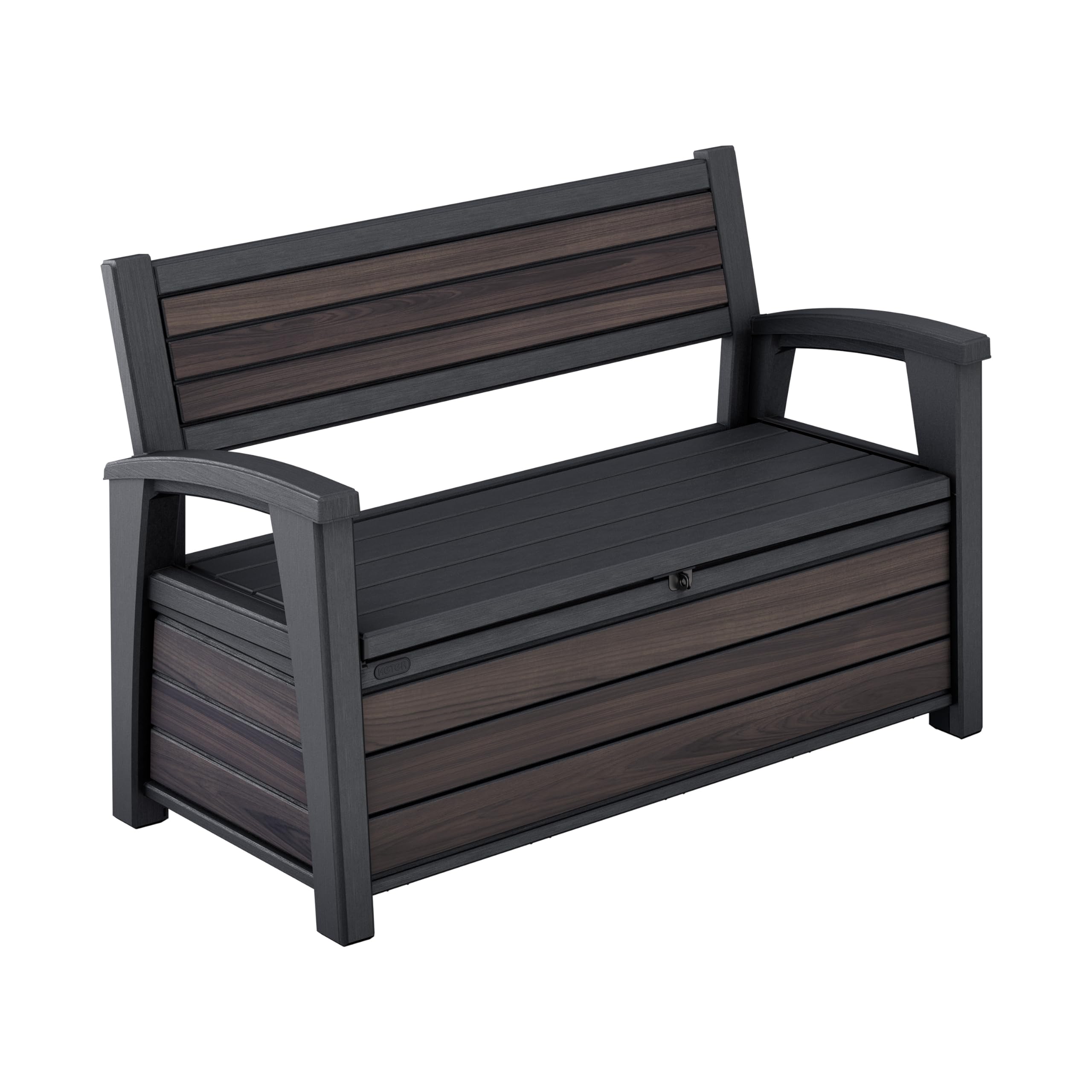 227L Outdoor Garden Storage Bench with Hidden Storage & 2 Person Seating