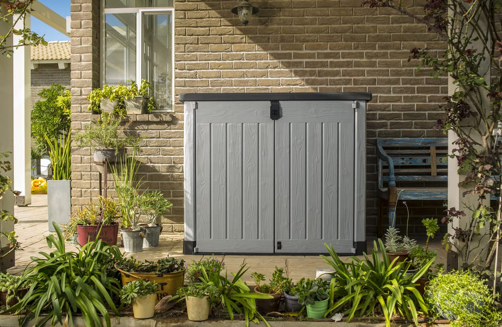 Large Outdoor Garden Storage Shed with Lockable Doors & Weatherproof Design