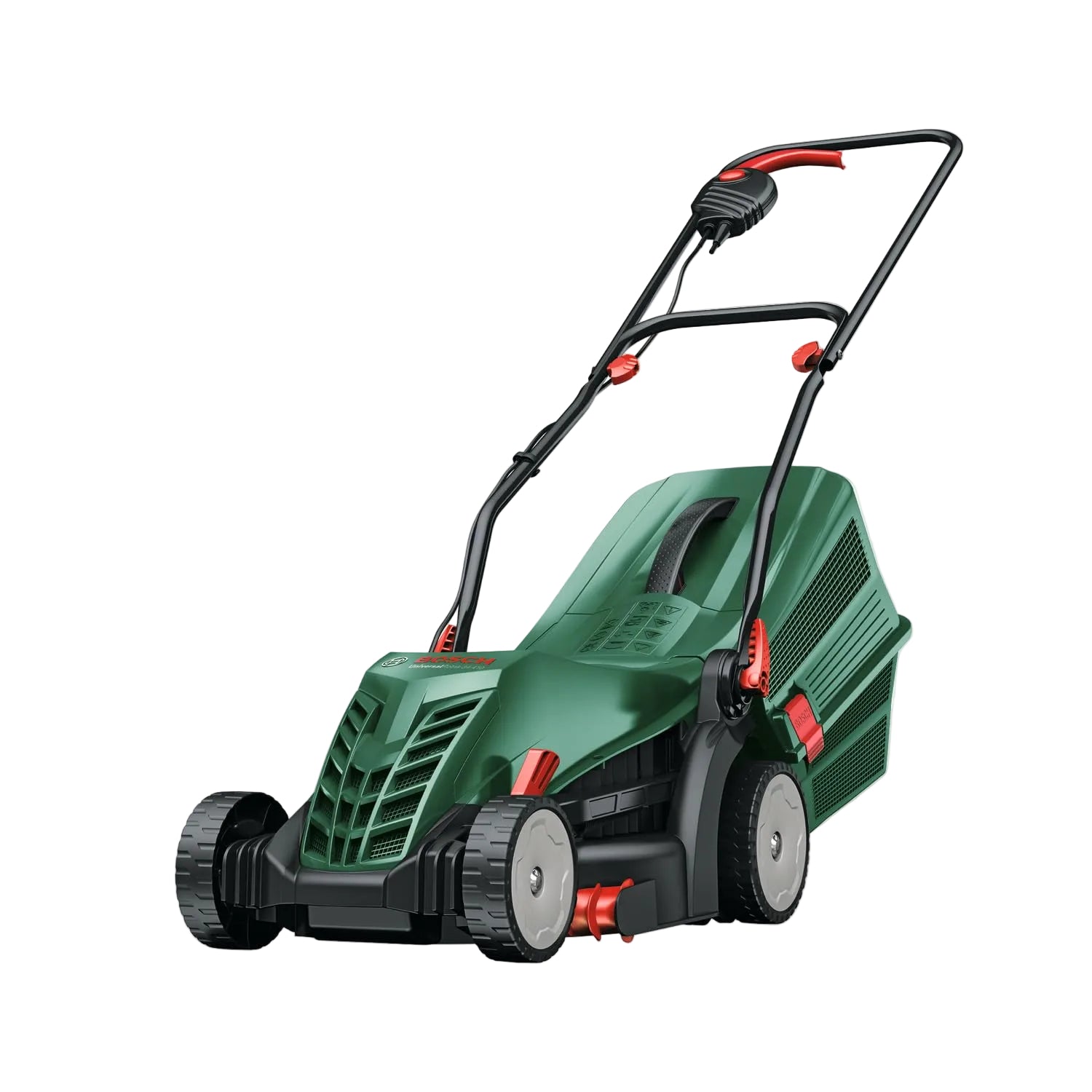 Electric Lawn Mower with 34cm Cutting Width, GrassCombs & 40L Grass Box