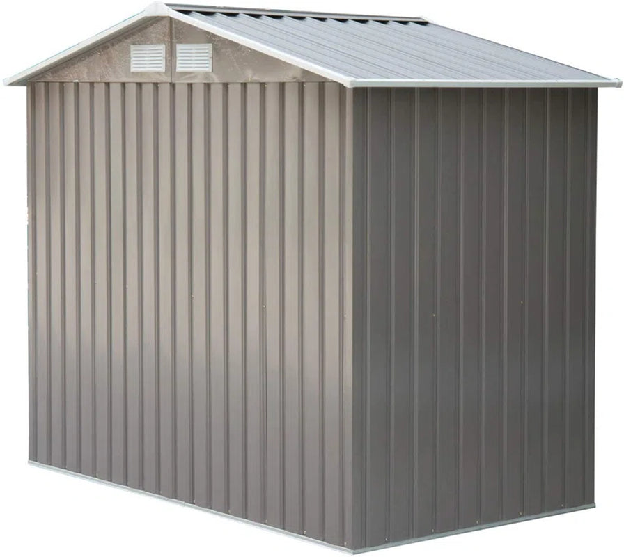 7 Ft. W X 4 Ft. D Metal Apex Garden Shed
