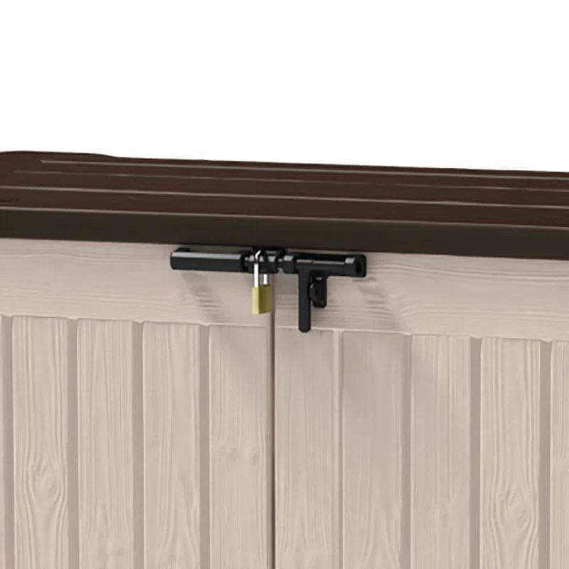 1200L Storage Shed - Beige / Brown