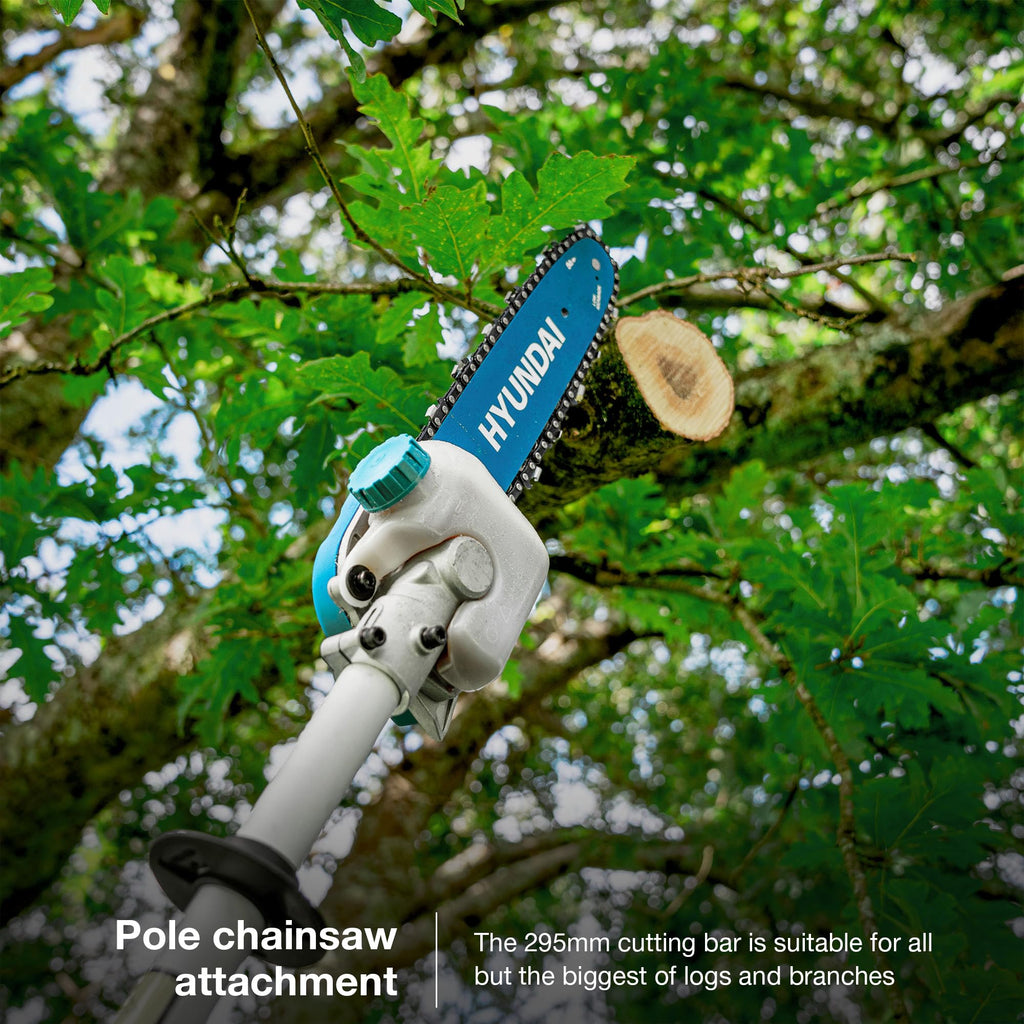 5-in-1 Petrol Garden Multi Tool with Hedge Trimmer, Chainsaw & Brushcutter Attachments