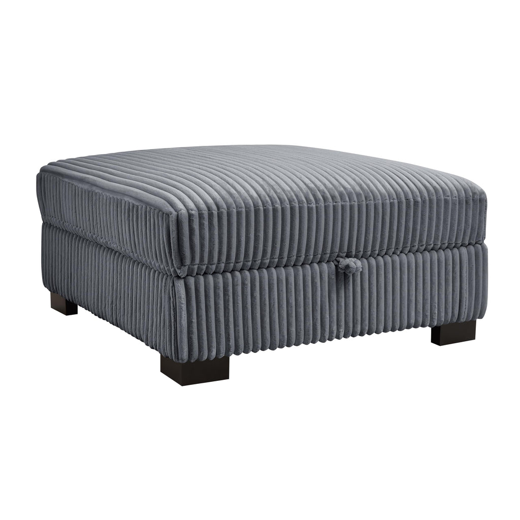Large Corner Sofa, Left or Right Hand Corner Sofa, Couch in Upholstered Teddy Jumbo Cord or Chenille Fabric, L Shaped Sofas with Optional Footstool (Sage Green Chenille, Left Hand Facing)