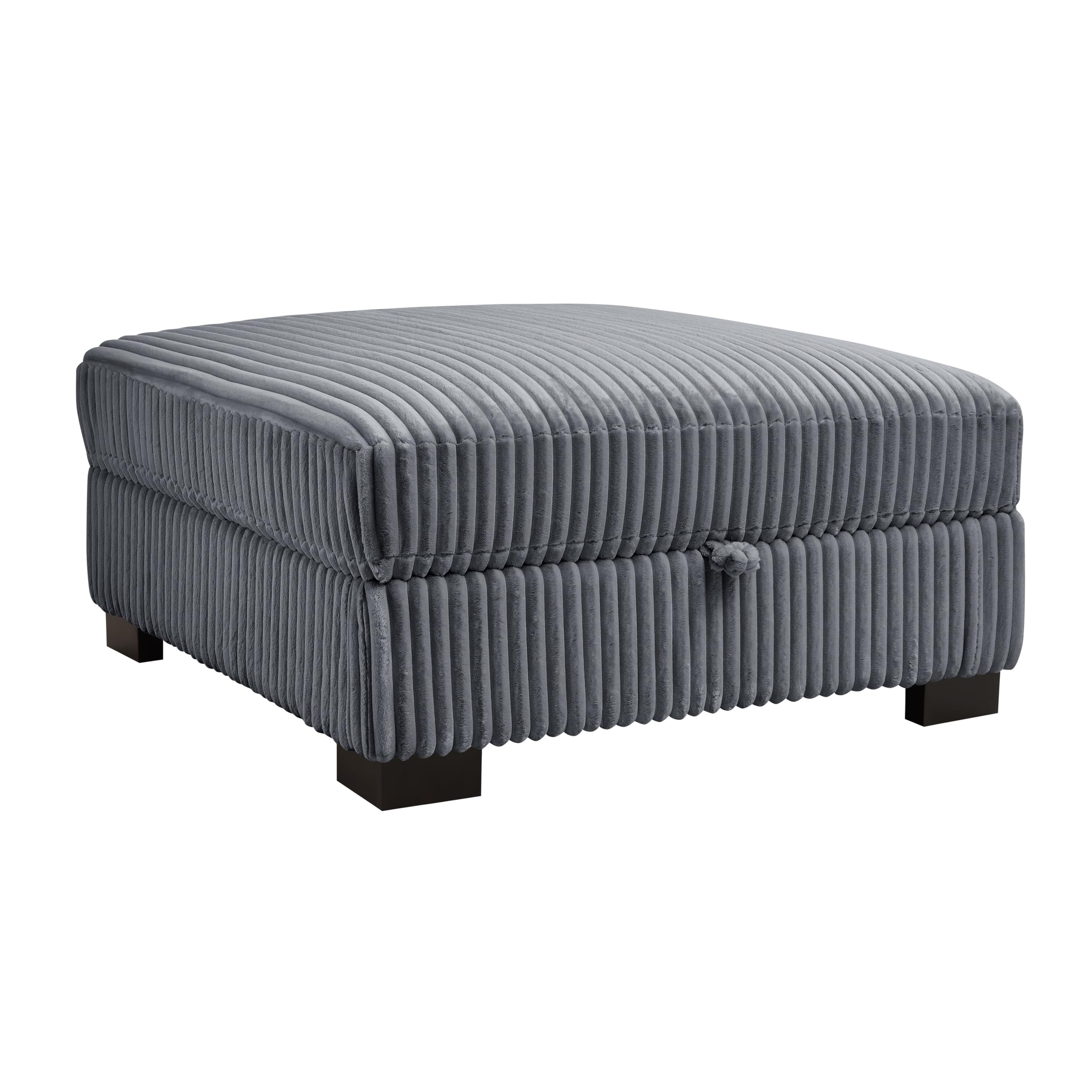 Large Corner Sofa, Left or Right Hand Corner Sofa, Couch in Upholstered Teddy Jumbo Cord or Chenille Fabric, L Shaped Sofas with Optional Footstool (Sage Green Chenille, Left Hand Facing)