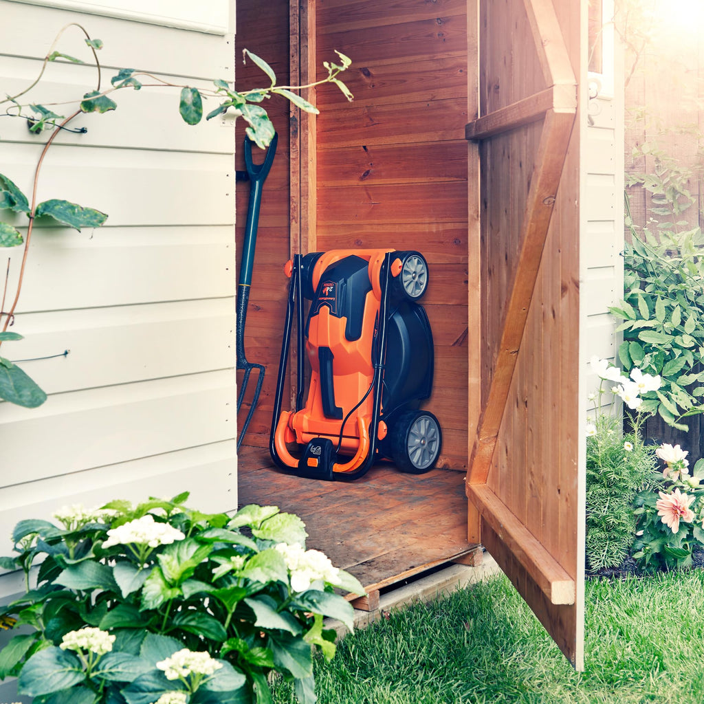 24V Cordless Lawn Mower with Battery, Fast Charger & Rear Roller