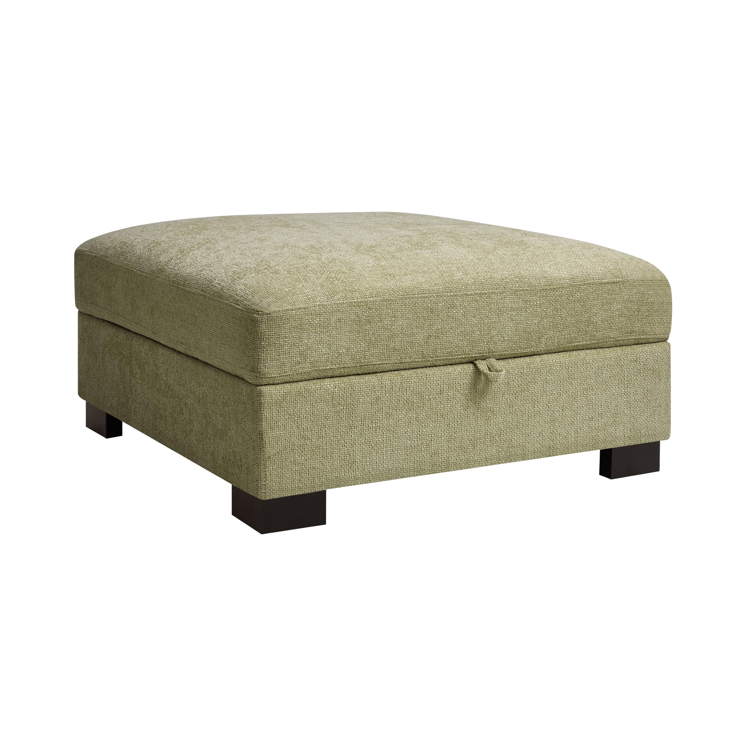 Large Corner Sofa, Left or Right Hand Corner Sofa, Couch in Upholstered Teddy Jumbo Cord or Chenille Fabric, L Shaped Sofas with Optional Footstool (Sage Green Chenille, Left Hand Facing)
