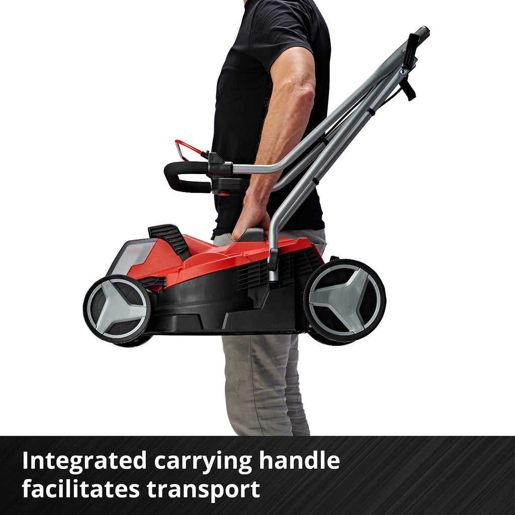 18V Cordless Lawn Mower with Brushless Motor, Battery & Adjustable Cutting Heights