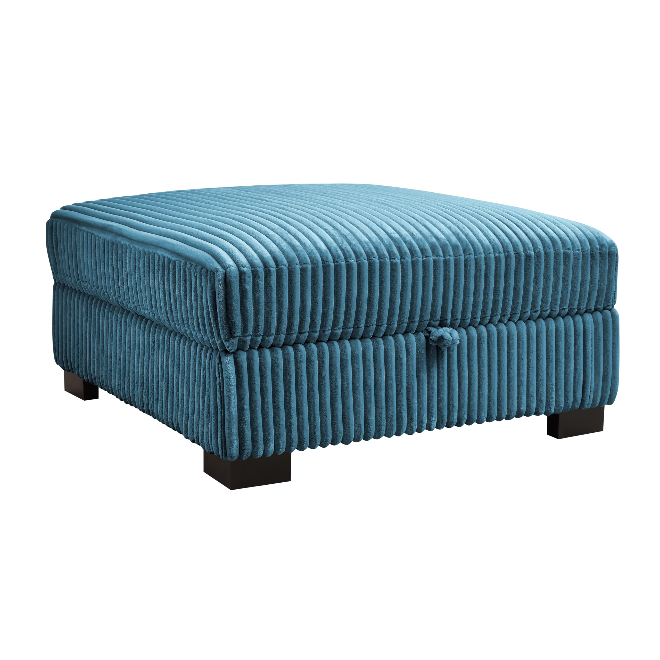 Large Corner Sofa, Left or Right Hand Corner Sofa, Couch in Upholstered Teddy Jumbo Cord or Chenille Fabric, L Shaped Sofas with Optional Footstool (Sage Green Chenille, Left Hand Facing)