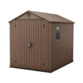 6x8ft Outdoor Garden Storage Shed with Double Doors & Weatherproof Design