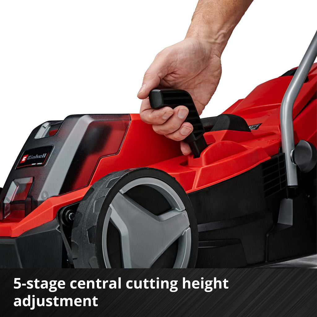 18V Cordless Lawn Mower with Brushless Motor, Battery & Adjustable Cutting Heights