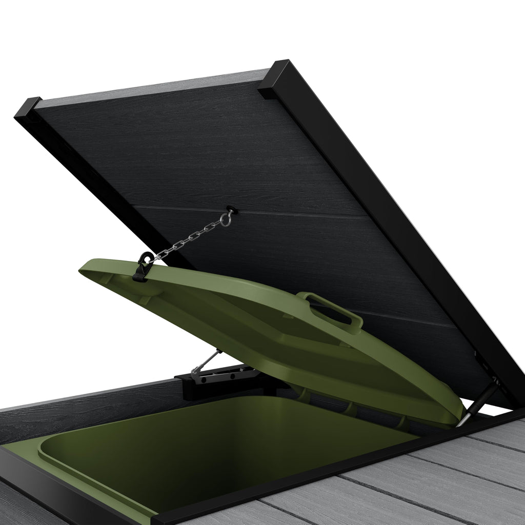 Double Wheelie Bin Storage Unit with Weatherproof Design & Easy Access Lid