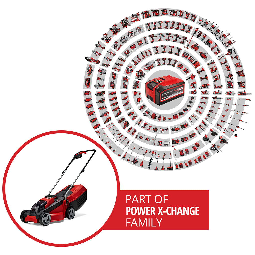 18V Cordless Lawn Mower with Brushless Motor, Battery & Charger Included