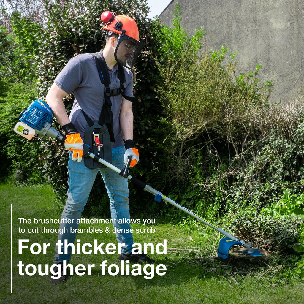 5-in-1 Petrol Garden Multi Tool with Hedge Trimmer, Chainsaw & Brushcutter Attachments