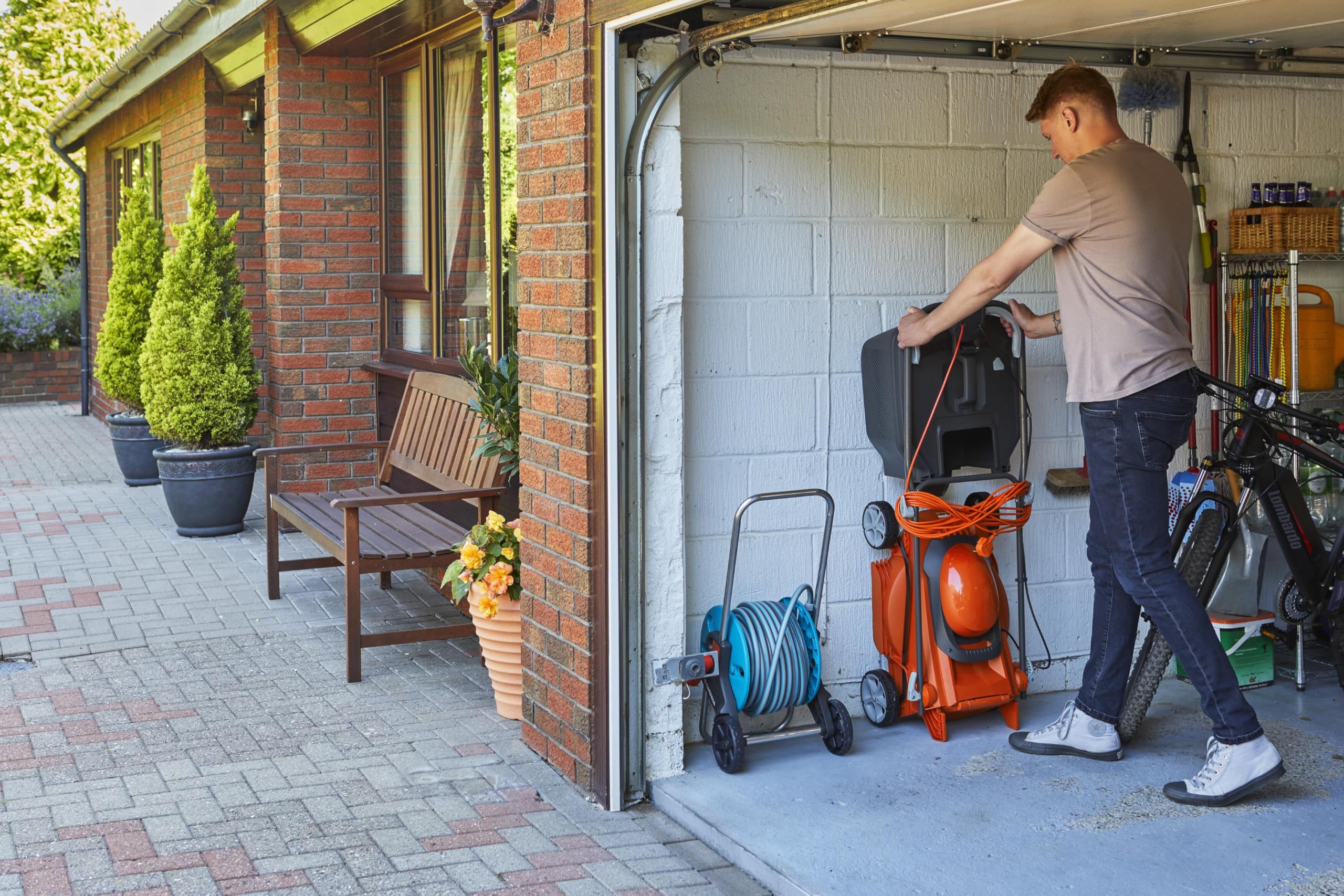 1600W Electric Lawn Mower with Rear Roller & 45L Grass Collection Box