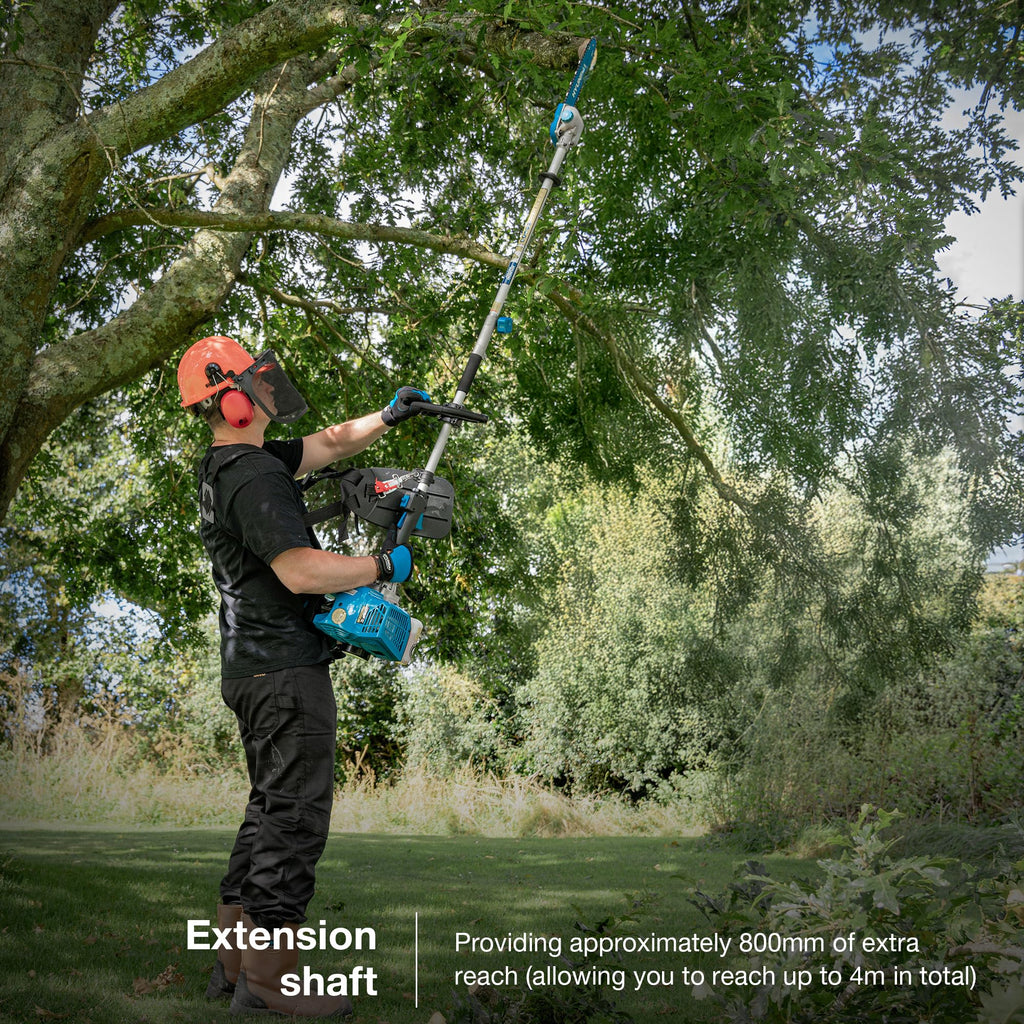 5-in-1 Petrol Garden Multi Tool with Hedge Trimmer, Chainsaw & Brushcutter Attachments