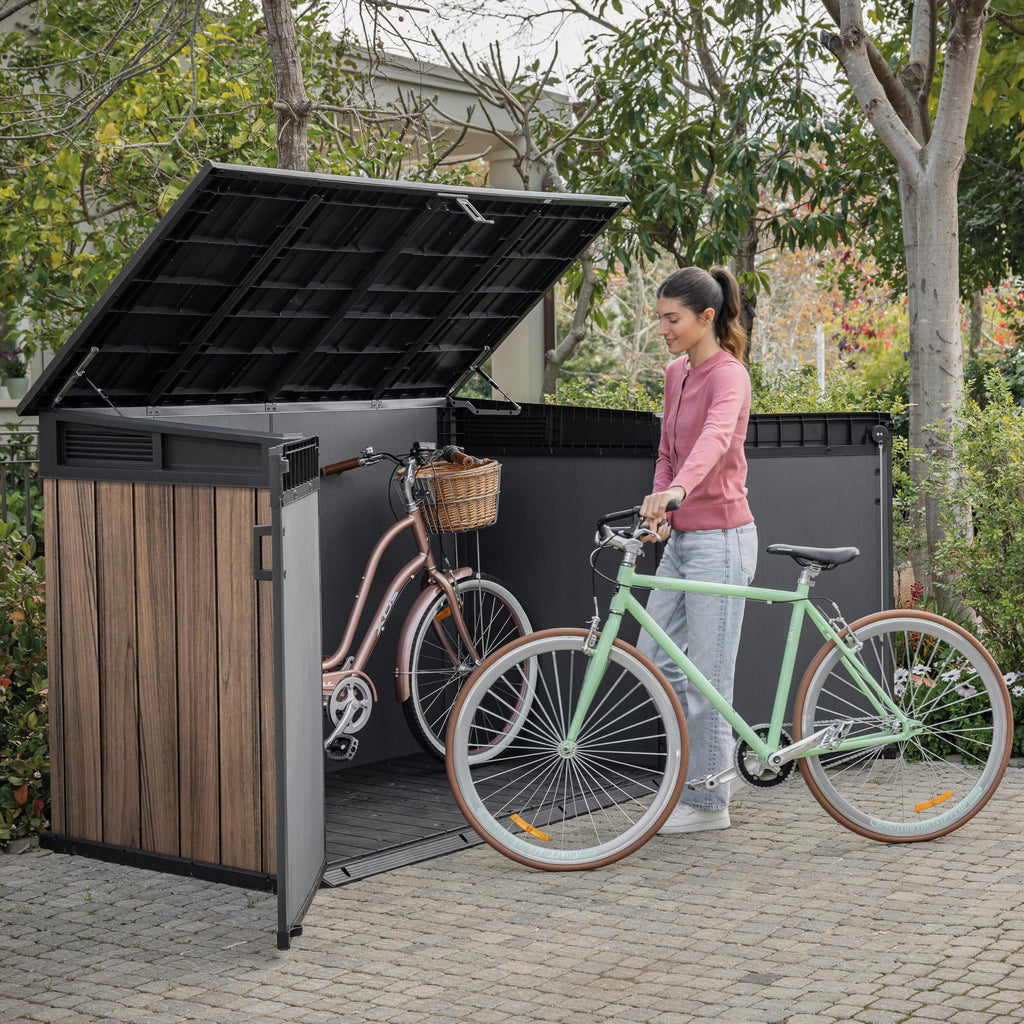 2020L Large Outdoor Storage Shed with Lockable Doors & Easy Access Lid