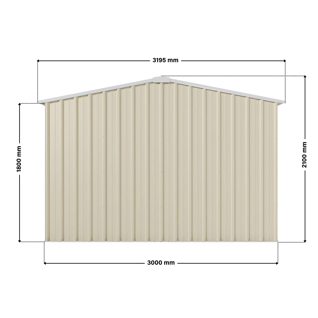 3m x 3m Gable Roof Garden Shed