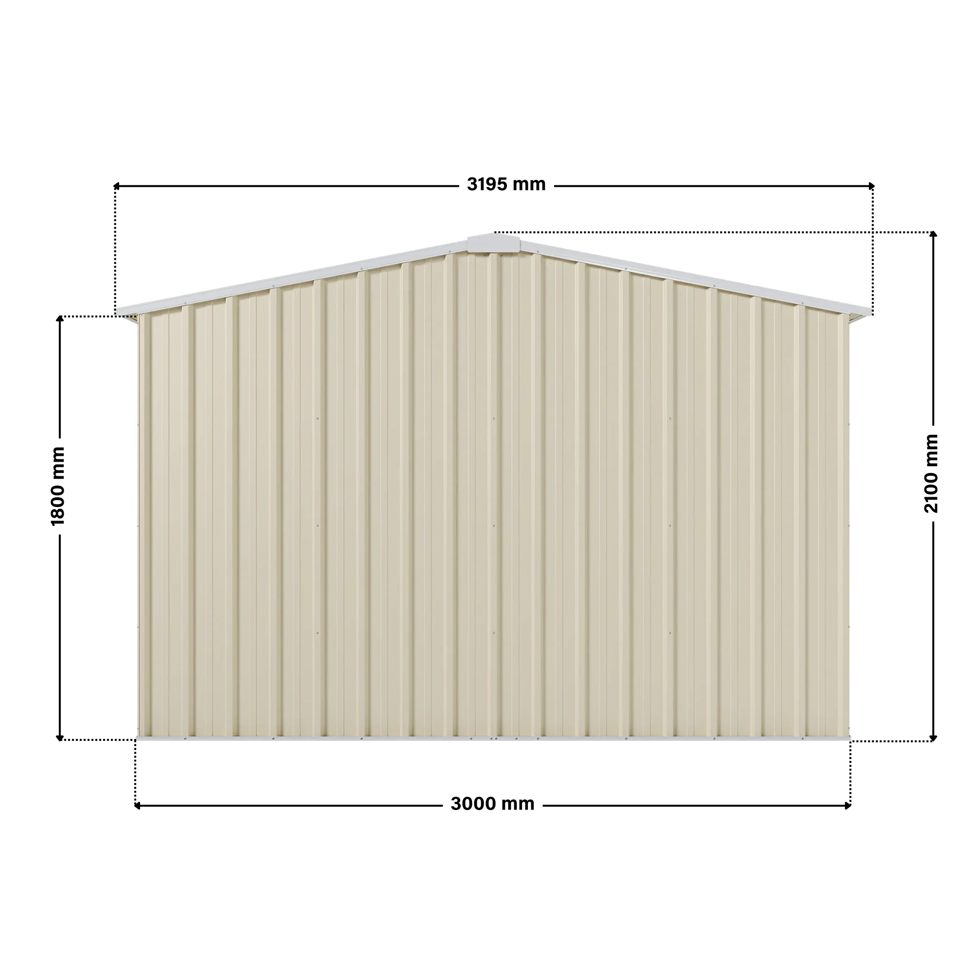 3m x 3m Gable Roof Garden Shed