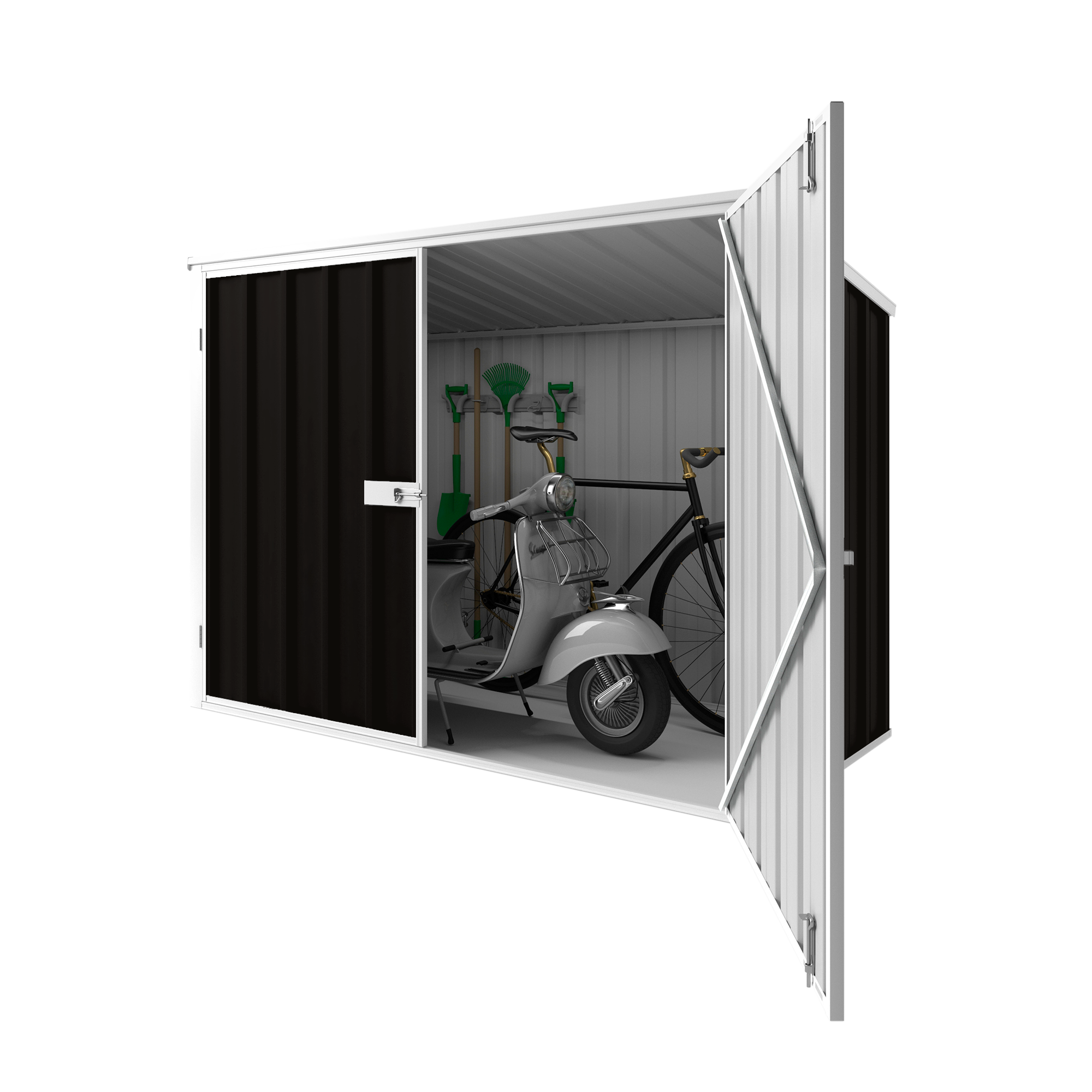 2.08m x 0.97m Garden Locker Shed