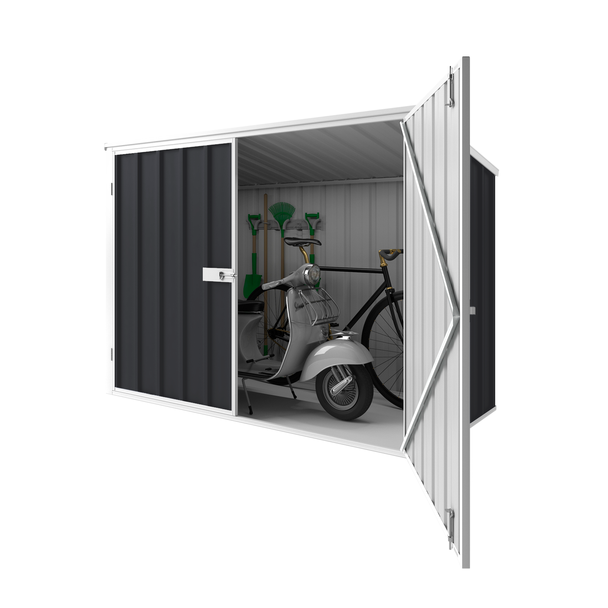2.08m x 0.97m Garden Locker Shed