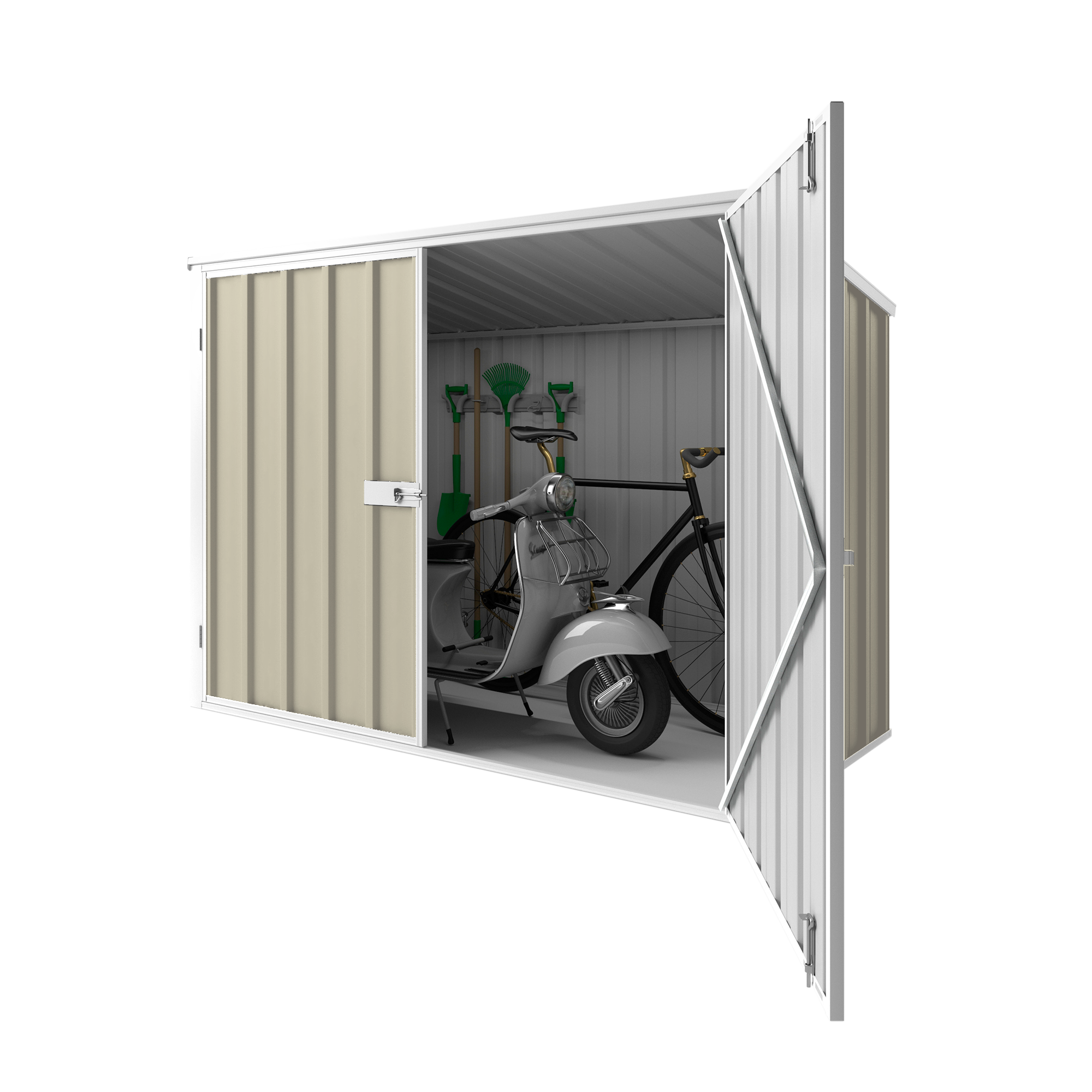 2.08m x 0.97m Garden Locker Shed