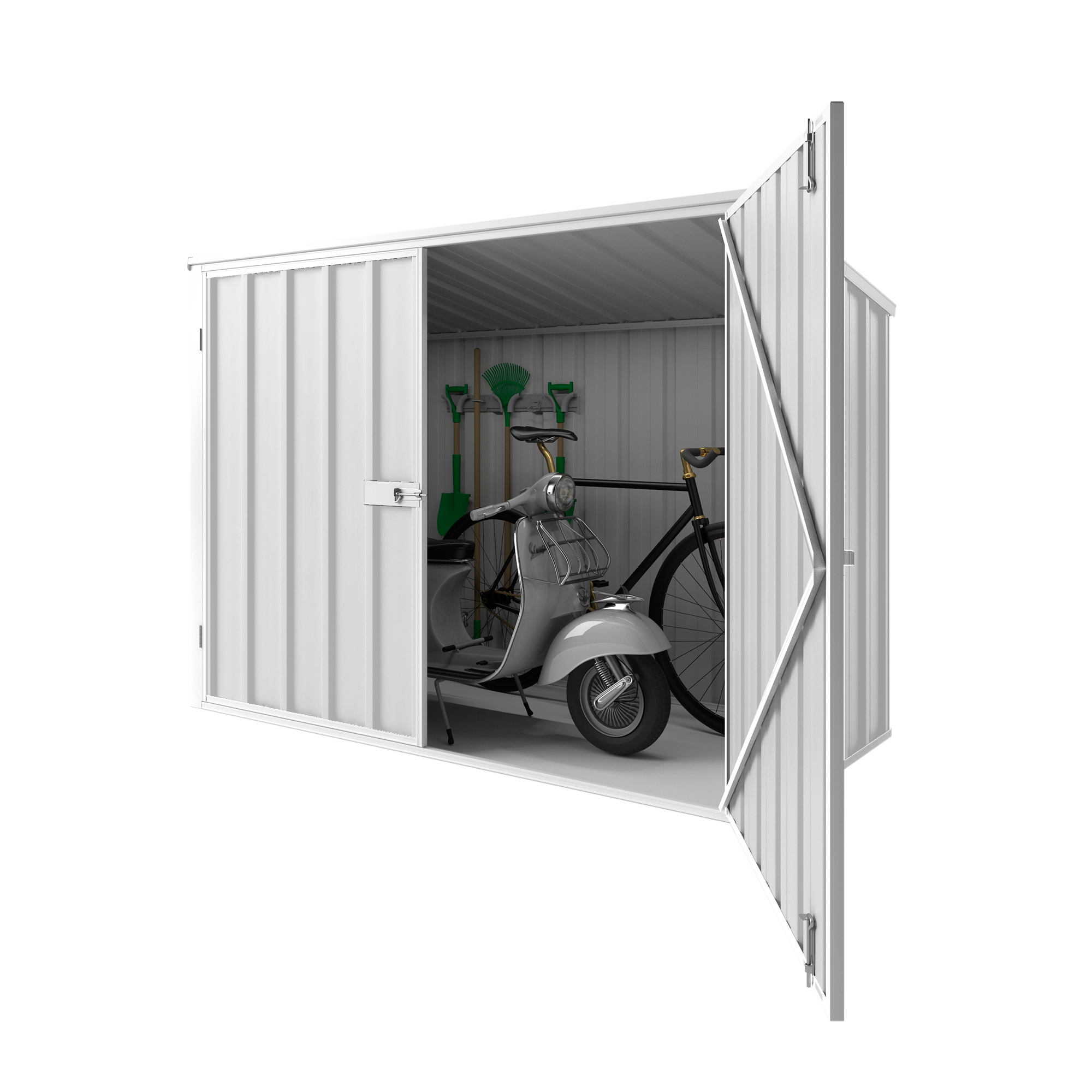 2.08m x 0.97m Garden Locker Shed