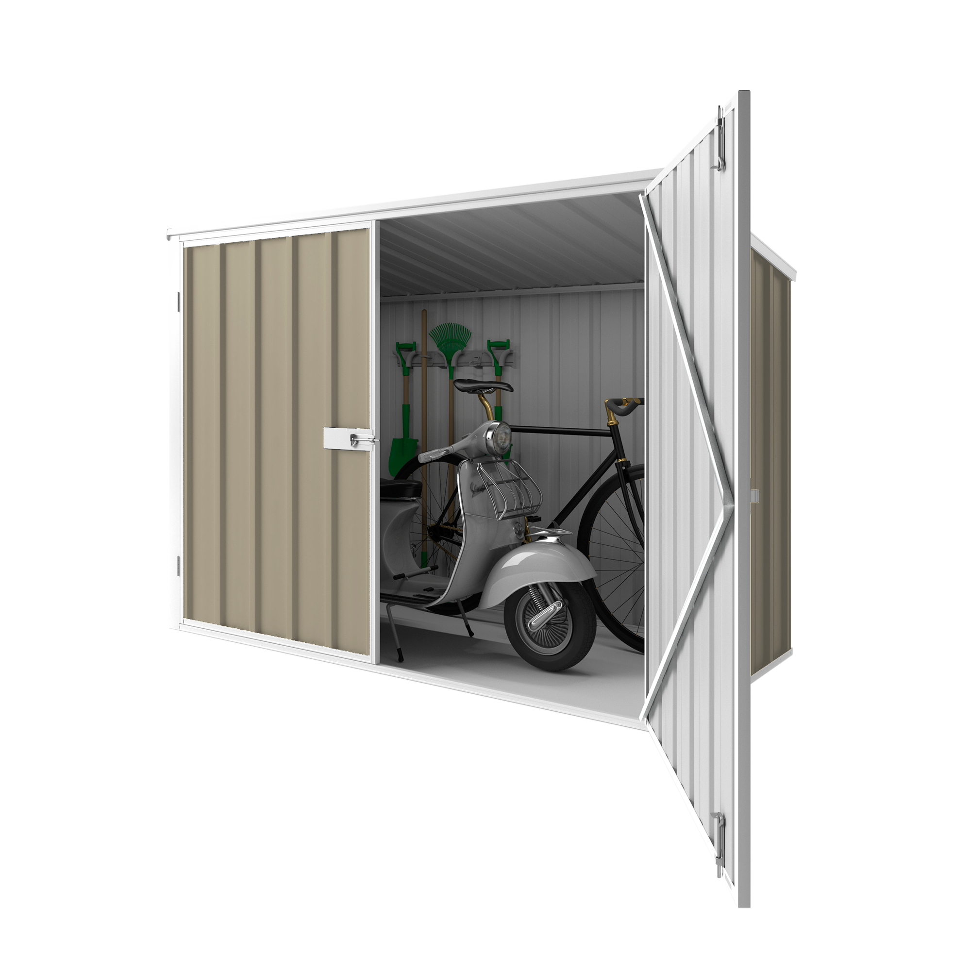 2.08m x 0.97m Garden Locker Shed