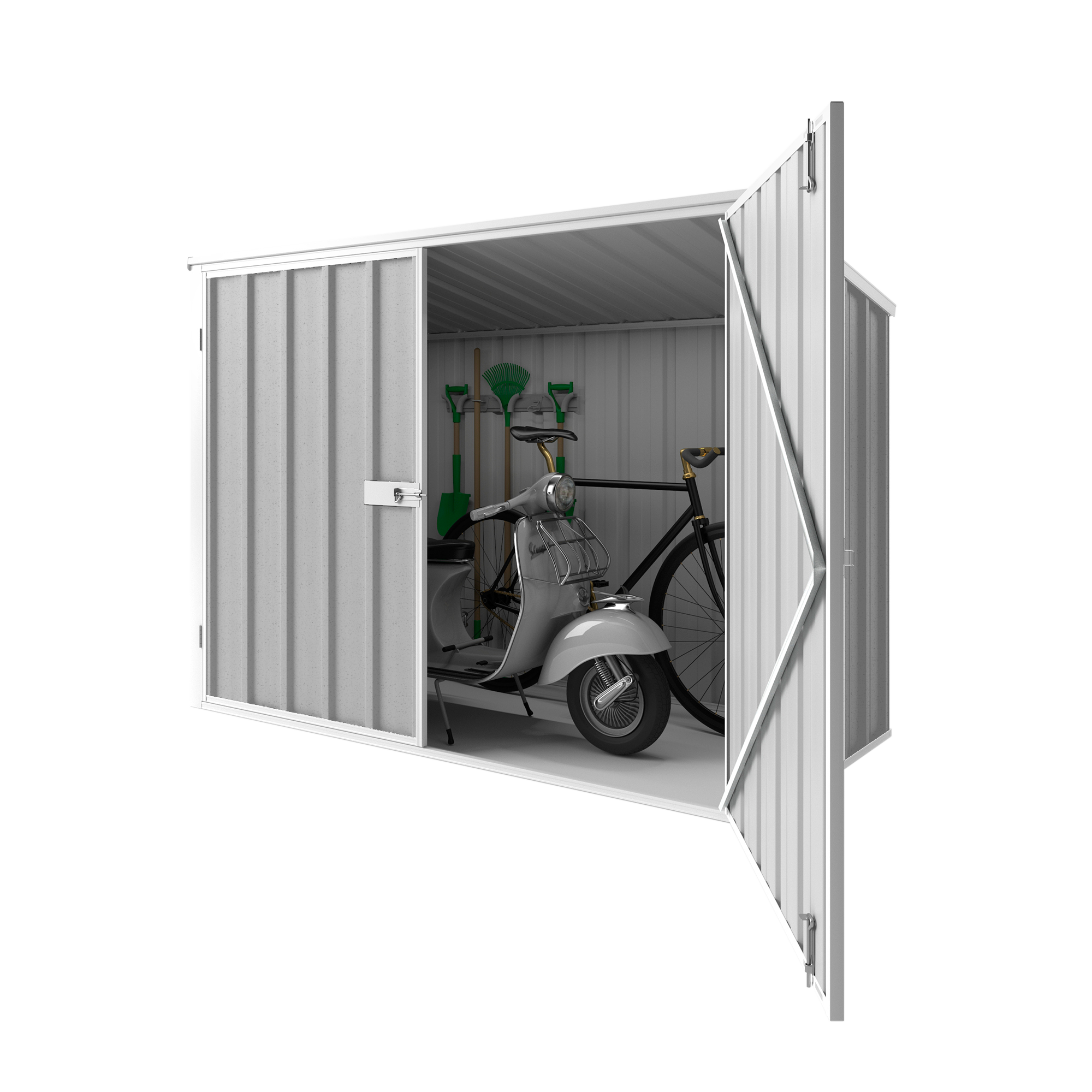 2.08m x 0.97m Garden Locker Shed