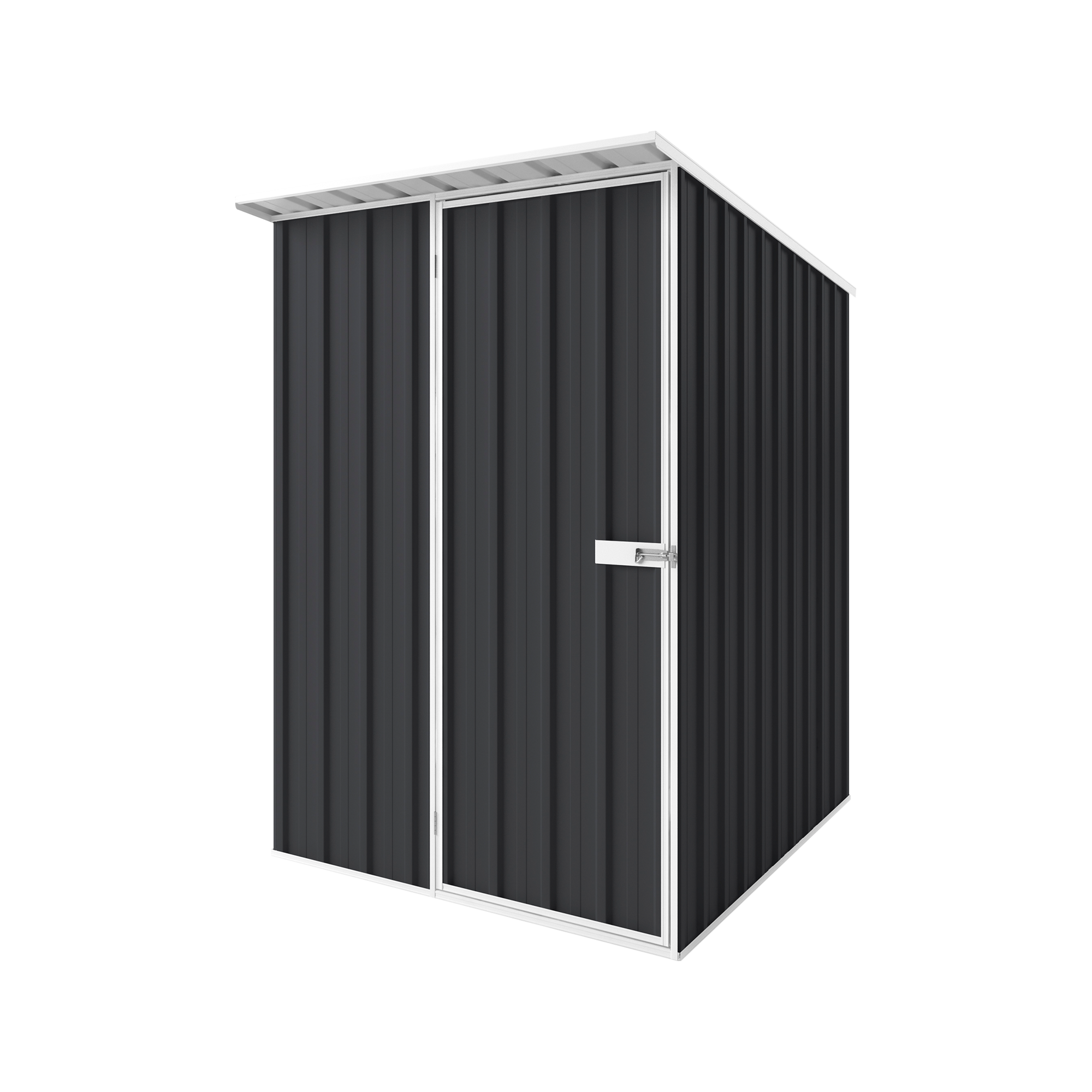 1.5m x 1.9m x 2.1m Skillion Roof Garden Shed