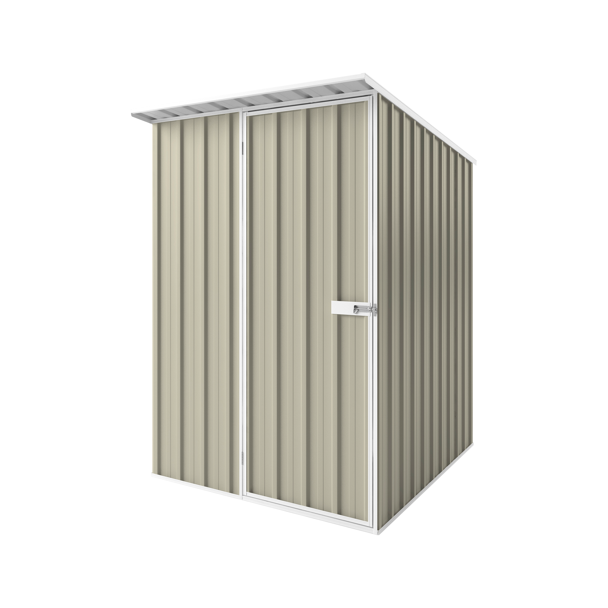 1.5m x 1.9m x 2.1m Skillion Roof Garden Shed