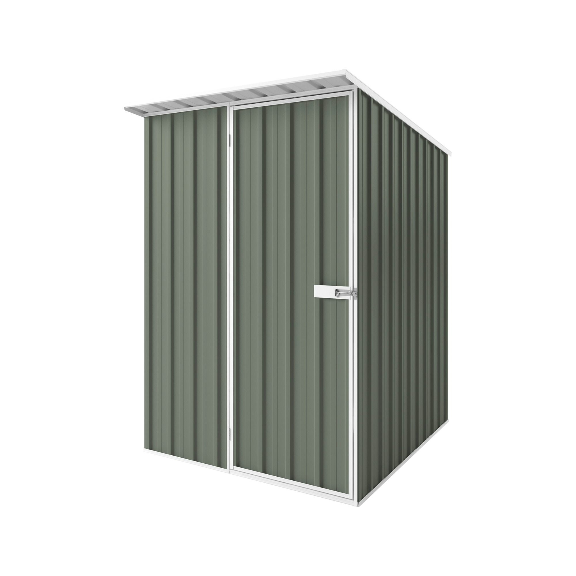1.5m x 1.9m x 2.1m Skillion Roof Garden Shed
