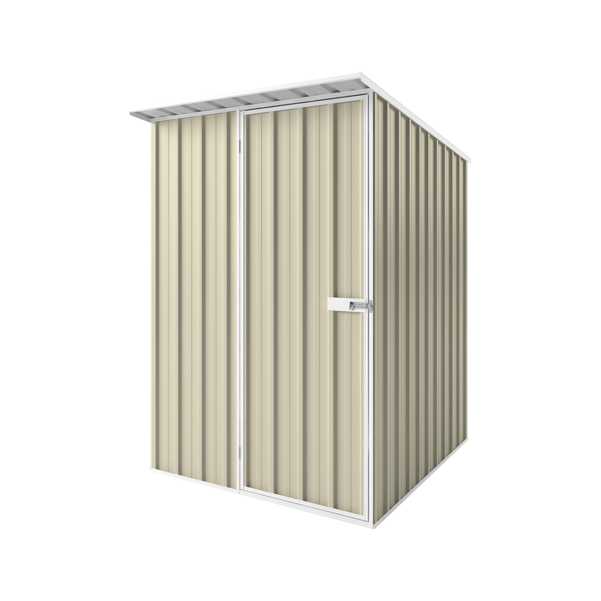 1.5m x 1.9m x 2.1m Skillion Roof Garden Shed